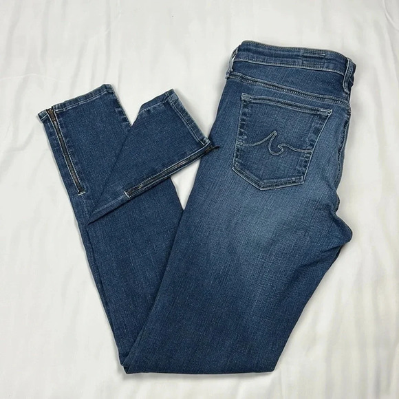 AG Adriano Goldschmied The Zip Up Legging Ankle Jean Size 27R - Picture 2 of 11